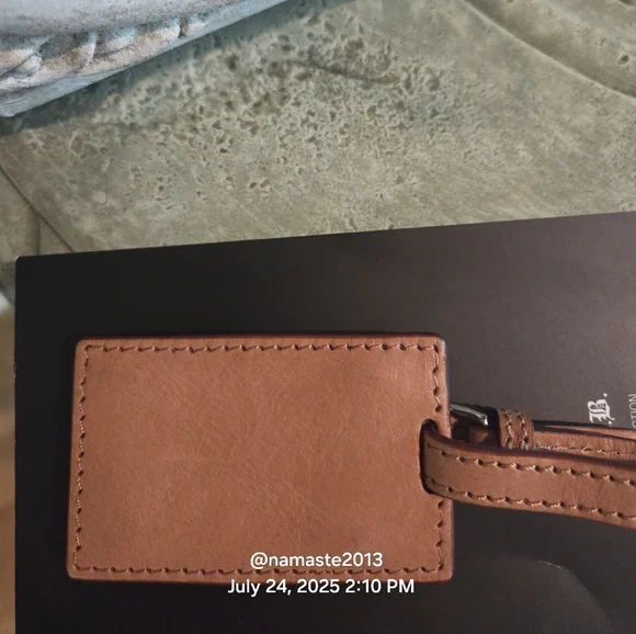 L.A.M.B. Gwen Stefani Leather Bag Charm Tag Designer Vintage #150 - Picture 6 of 8